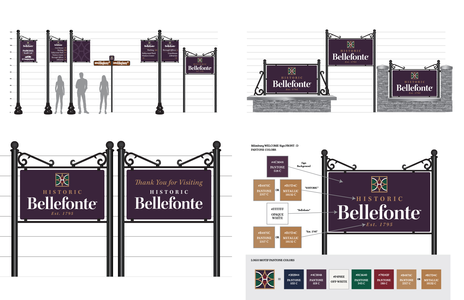 Historic Bellefonte signs